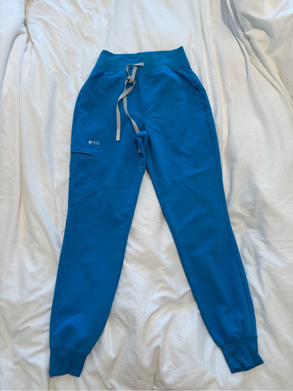 Figs Women's Blue Drawstring Jogger Pants